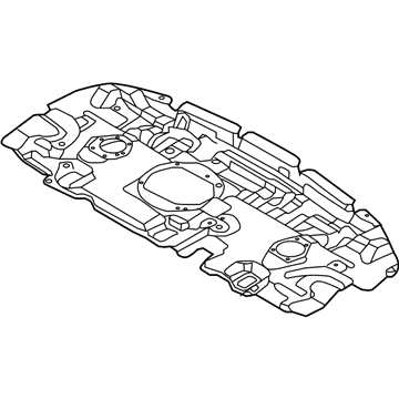 Hyundai 84280-B1520 Pad-Rear Package Tray Under