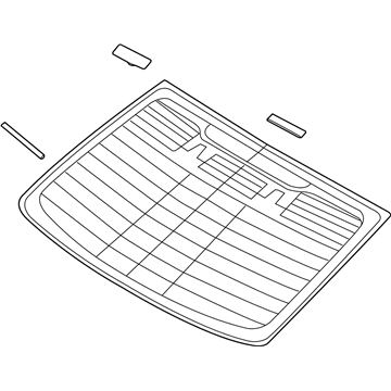 Hyundai 87110-3V101 Glass Assembly-Rear Window