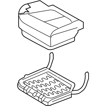 Hyundai 89200-0W800-MKR Cushion Assembly-2ND Seat,RH