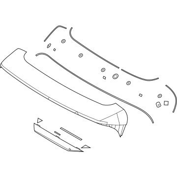 2021 Hyundai Santa Fe Hybrid Spoiler - 87210-S1000