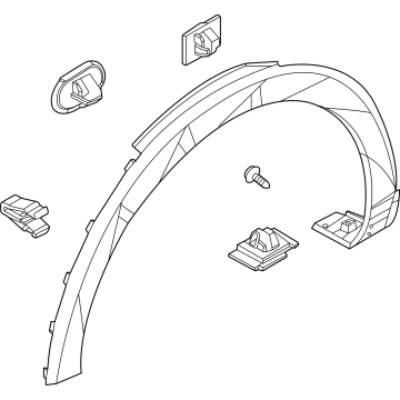 Hyundai 87712-GI000-CA GARNISH ASSY-FNDR SIDE,RH