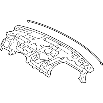 Hyundai 84720-S2AA0 Panel Assembly-Crash Pad REINF,Ctr