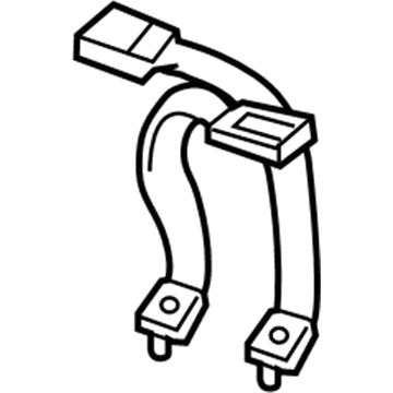 Hyundai 89840-2D500-OH Mini Buckle Assembly-Rear Seat Belt,R