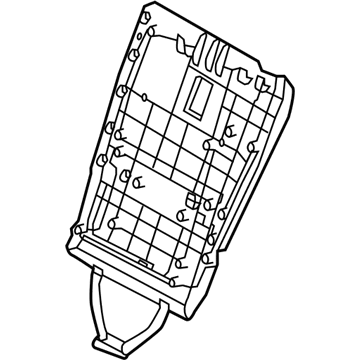 Hyundai 89340-4Z000-RYN Board Assembly-2RD Seat Back,LH