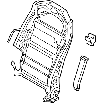 Hyundai 88410-B1080 Frame Assembly-Front Seat Back PASSEN