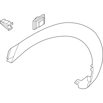 Hyundai 87741-IT100 GARNISH ASSY-QTR SIDE,LH