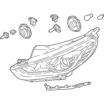 2019 Hyundai Sonata Hybrid Headlight - 92101-E6550