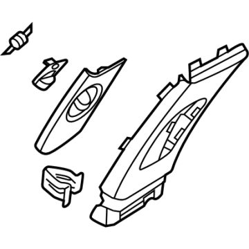 Hyundai 85840-L1100-MMH Trim Assembly-Ctr Pillar UPR RH