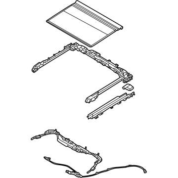 Hyundai 81650-KL000-NNB MECHANISM ASSY-PANORAMAROOF