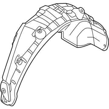Hyundai 86821-K5000 GUARD ASSY-REAR WHEEL,LH