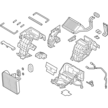 Hyundai 97205-D2050 HEATER & EVAPORATOR ASSY