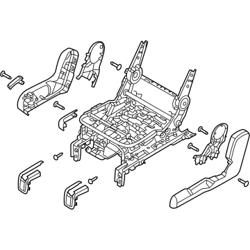 Hyundai 89230-GI000-NNB FRAME ASSY-RR SEAT CUSH,RH