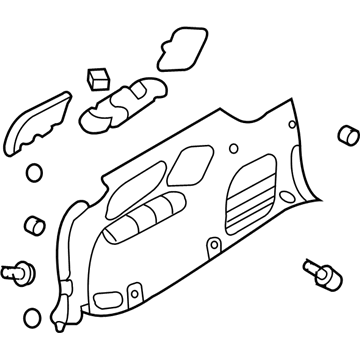 Hyundai 85740-4D181-9B Trim Assembly-Luggage Side RH