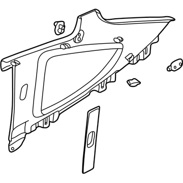 Hyundai 85830-2C001-LK Trim Assembly-Center Pillar Upper LH