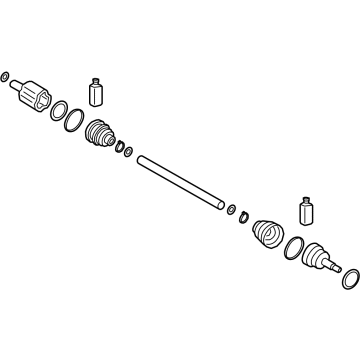 2022 Hyundai Santa Fe Hybrid Axle Shaft - 49500-CL800