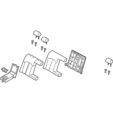 Hyundai 89400-E6500-SLS Back Assembly-Rear Seat RH