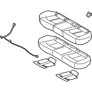 Hyundai 89100-E6010-SLP Cushion Assembly-Rear Seat