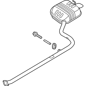 Hyundai 28710-E6310 Rear Muffler Assembly