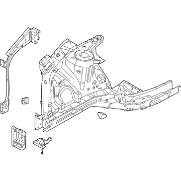 Hyundai 64500-CL000 Panel Complete-Fender Apron,LH