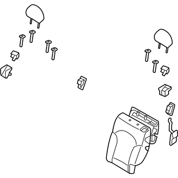 Hyundai 89300-2S011-TMA Back Assembly-Rear Seat LH