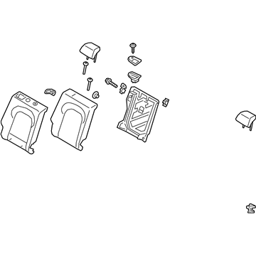 Hyundai 89400-J9111-SNF Back Assembly-RR Seat RH