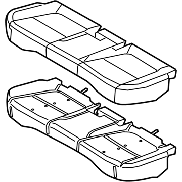 Hyundai 89100-J9100-SNJ Cushion Assembly-RR Seat