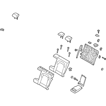 Hyundai 89300-J9070-SKN Back Assembly-RR Seat LH