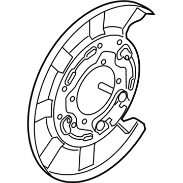 Hyundai 58252-J5050 Plate Assembly-Brake,RH