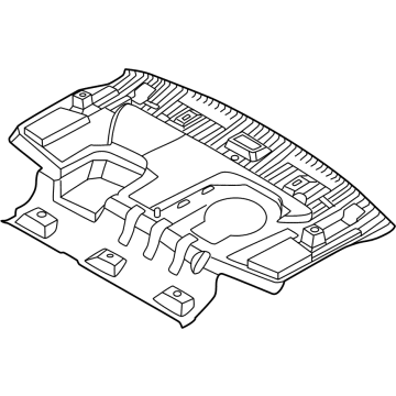 Hyundai 85720-KL000-NNB TRIM ASSY-LUGG PARTITION