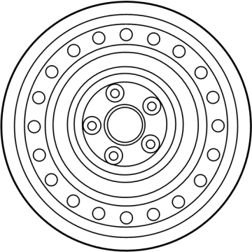 Hyundai 52910-F2000 Steel Wheel Assembly