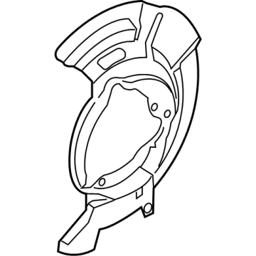 Hyundai 51756-AA000 Cover-FR Brake Disc Dust RH