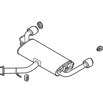 2019 Hyundai Veloster N Exhaust Pipe - 28710-K9300