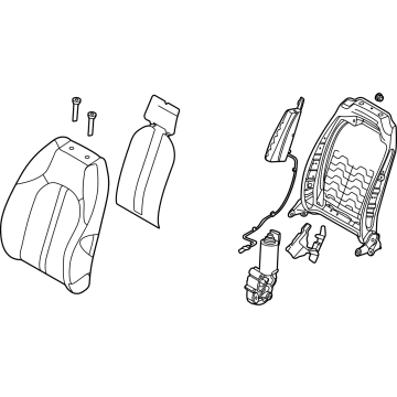 Hyundai 88400-L1130-VSN BACK ASSY-FR SEAT,RH