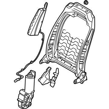 Hyundai 88410-L1300 Frame Assembly-FR Seat Back RH