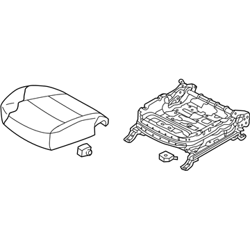 Hyundai 88107-B8500-R5X Cushion Assembly-Front Seat,Driver