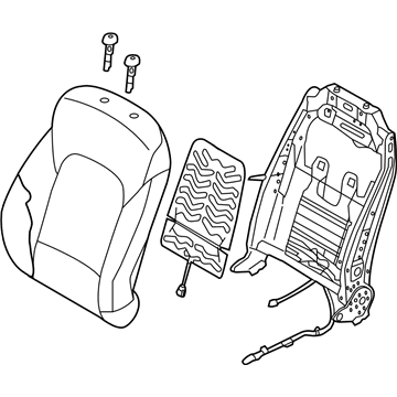 Hyundai 88307-B8510-R5X Back Assembly-Front Seat Driver