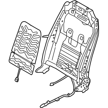 Hyundai 88310-B8600 Frame Assembly-Front Seat Back Driver