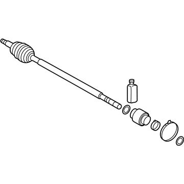 Hyundai Sonata Hybrid Axle Shaft - 49580-4R250