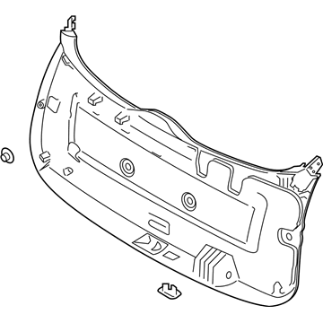 Hyundai 81710-S8100-WDN TRIM ASSY-TAIL GATE LWR