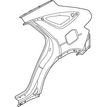 Hyundai 71504-ITC00 PANEL ASSY-QUARTER OUTER,RH