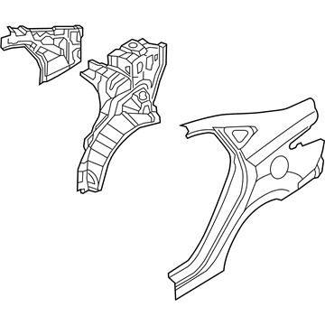 Hyundai 70200-1RA30 Panel Assembly-Quarter RH