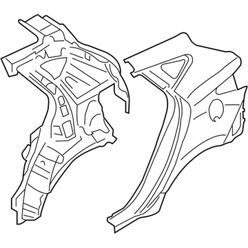 Hyundai 70200-2SA41 Panel Assembly-Quarter Complete,RH