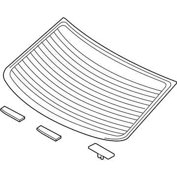 Hyundai 87110-1R010 Glass Assembly-Rear Window