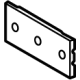 Hyundai 86519-AA010 MOULDING-FRT BPR License Plate