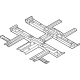 Hyundai 65130-GI000 REINFORCEMENT ASSY-CTR FLOOR