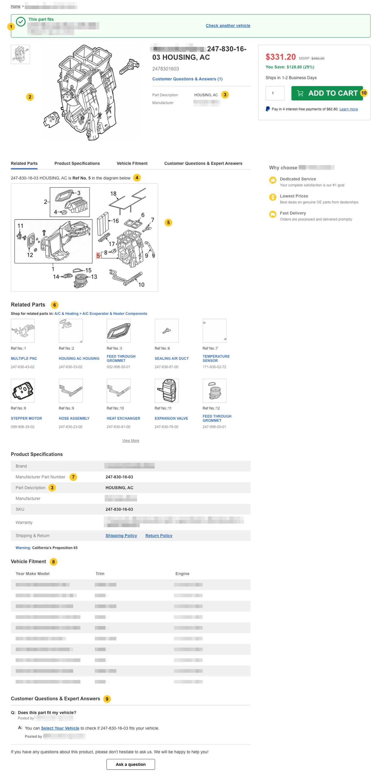 How do I find out more information about the part? Step 2